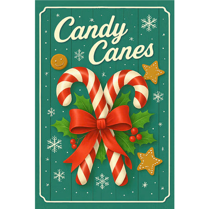 Candy Canes - Full Round Drill Diamond Painting 20*30CM