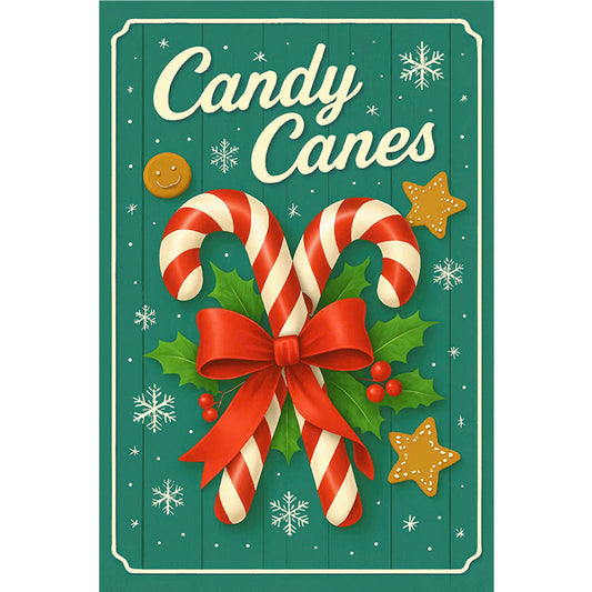 Candy Canes - Full Round Drill Diamond Painting 20*30CM