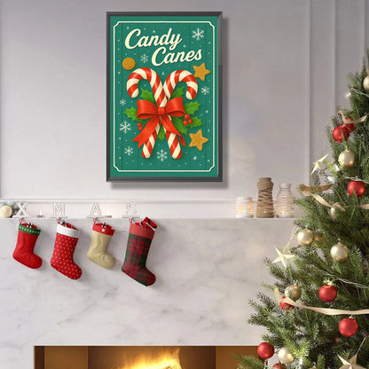 Candy Canes - Full Round Drill Diamond Painting 20*30CM