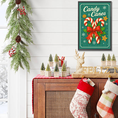 Candy Canes - Full Round Drill Diamond Painting 20*30CM