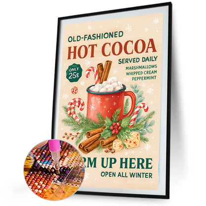Hot Cocoa - Full Round Drill Diamond Painting 20*30CM