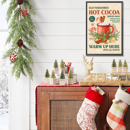 Hot Cocoa - Full Round Drill Diamond Painting 20*30CM