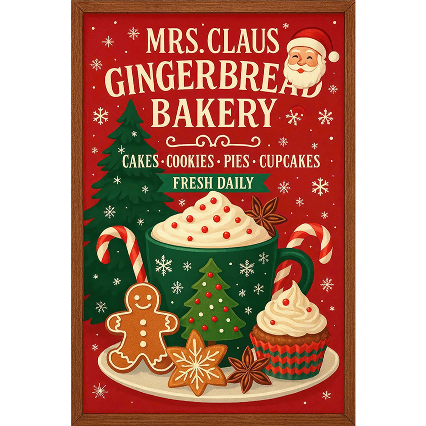 Christmas Drinks - Full Round Drill Diamond Painting 20*30CM