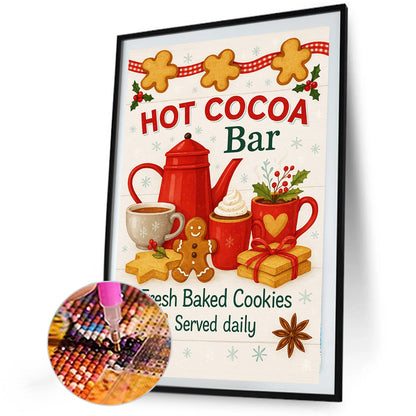 Hot Cocoa Coffee Bar - Full Round Drill Diamond Painting 20*30CM