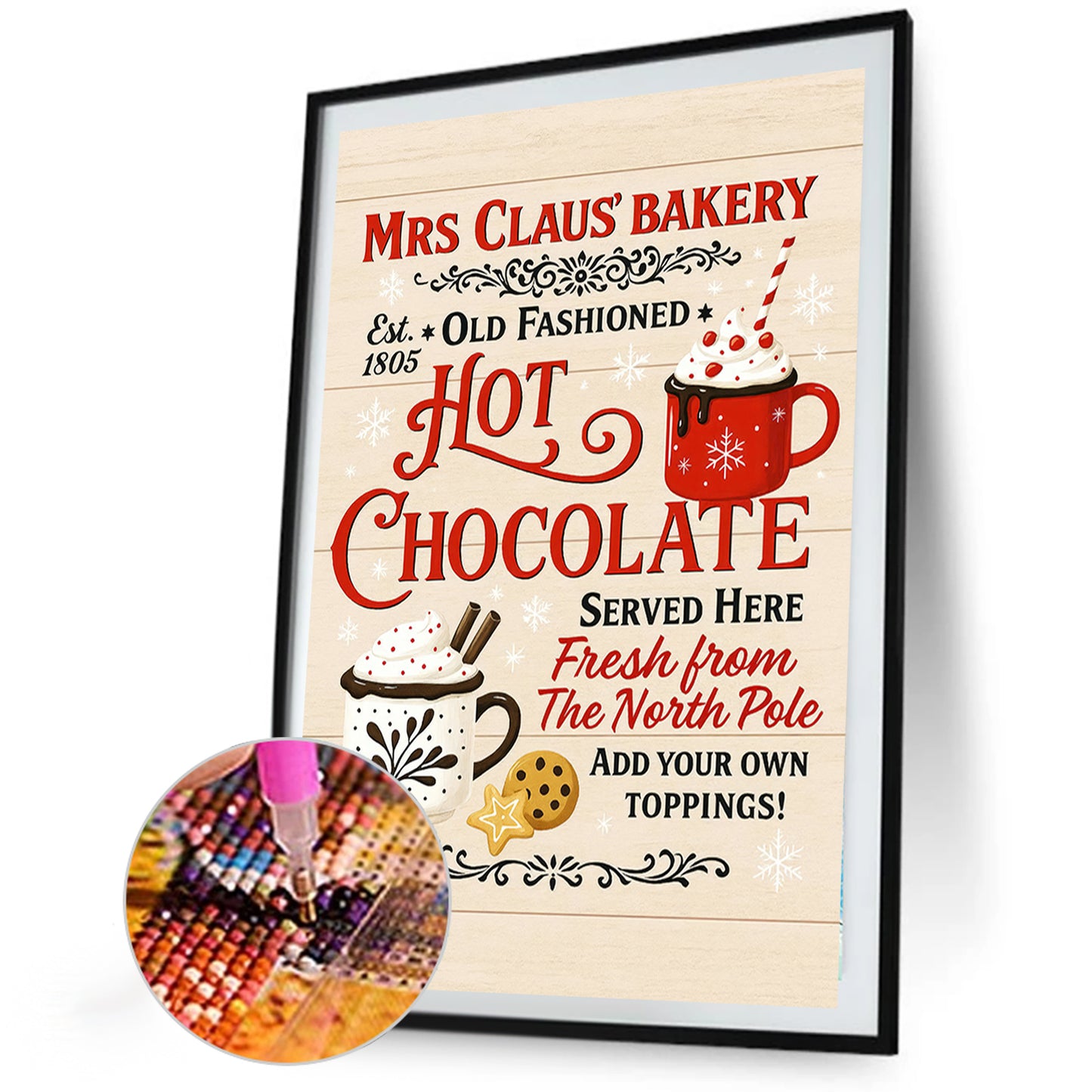 Christmas Drinks - Full Round Drill Diamond Painting 20*30CM