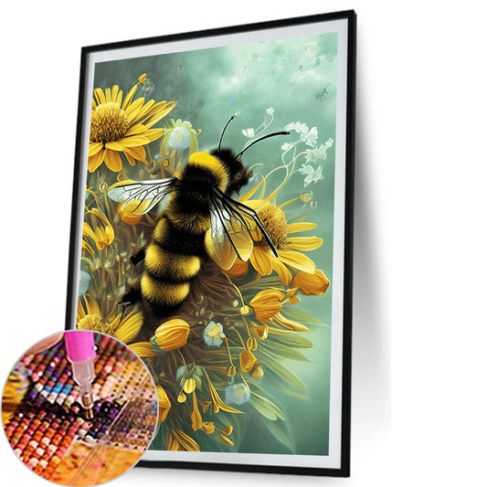 Bees - Partial AB Full Square Drill Diamond Painting 30*40CM