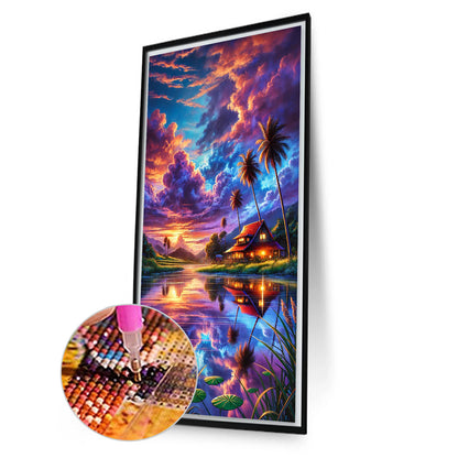 Landscape - Full Round Drill Diamond Painting 40*70CM