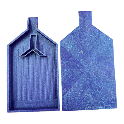 2pcs Diamond Painting Tray Y-Shaped Bead Storage Sorting Plate (Flash Purple)