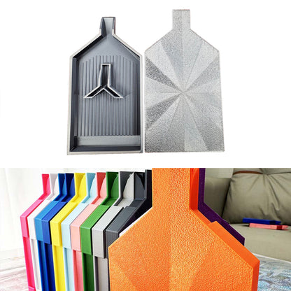 2pcs Diamond Painting Tray Y-Shaped Bead Storage Sorting Plate Tool (Silver)