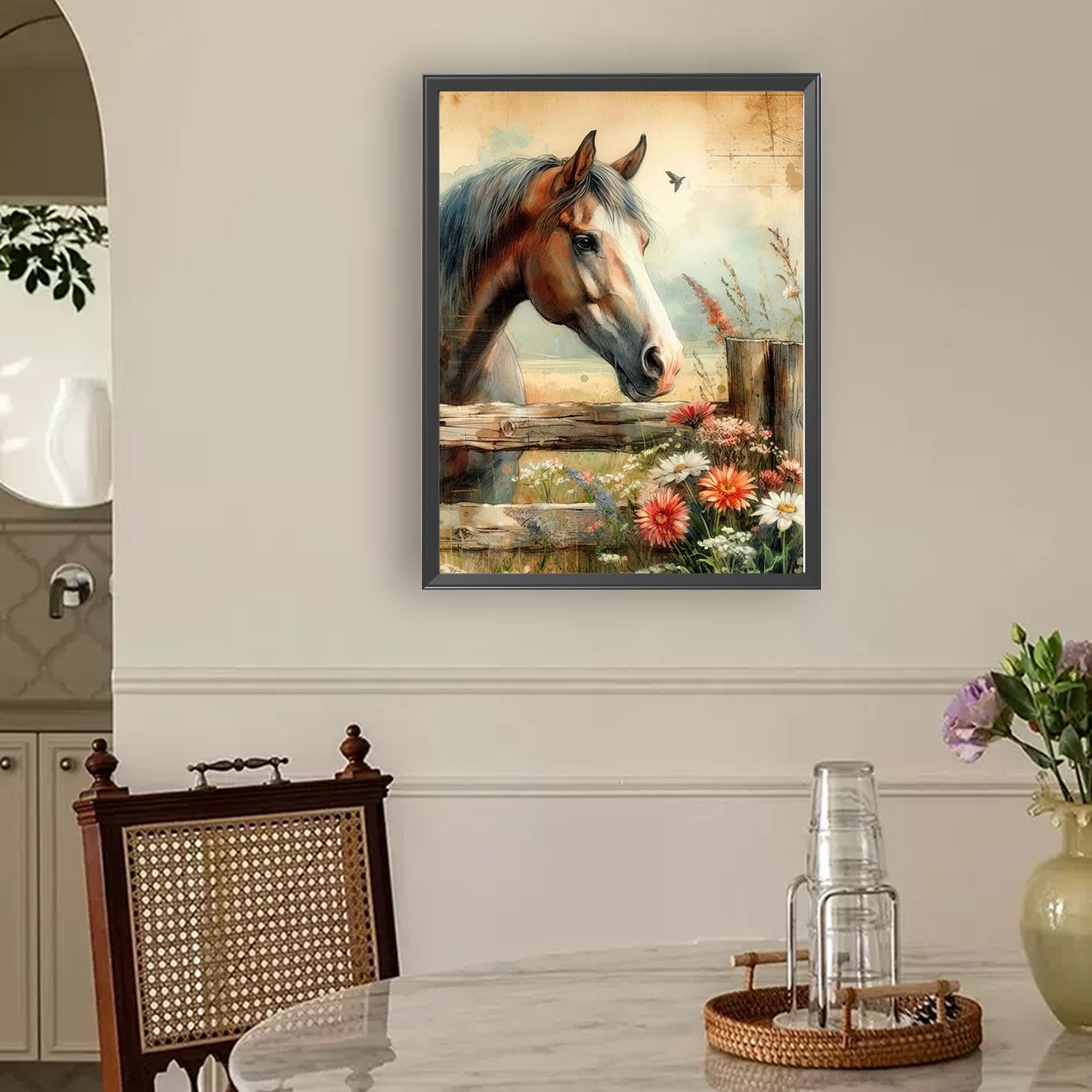 Horse - Full Round Drill Diamond Painting 30*40CM