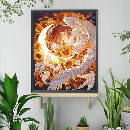 Sunflower Angel - Full Square Drill Diamond Painting 40*50CM