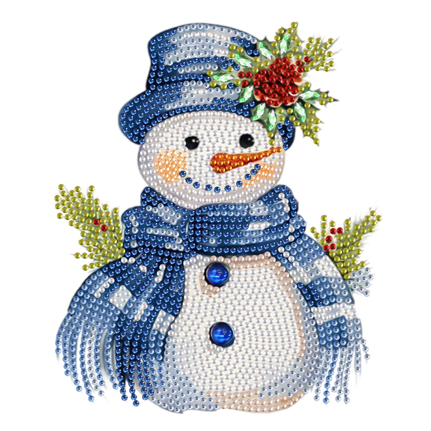 Snowman DIY Acrylic Shaking Head 5D DIY Diamond Art Tabletop Ornament Home Decor