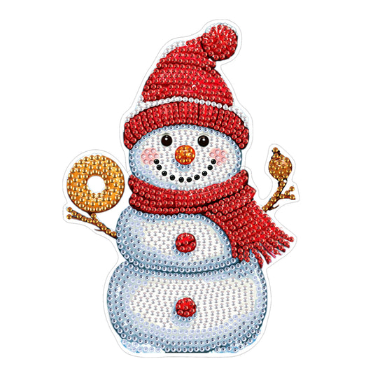 Snowman DIY Acrylic Shaking Head 5D DIY Diamond Art Tabletop Ornament Home Decor