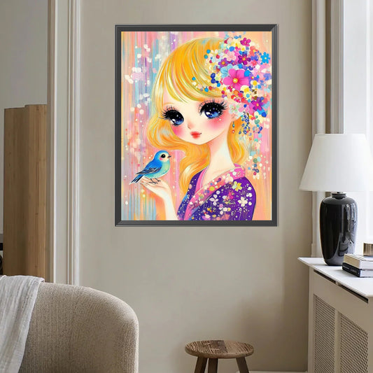 Girl - Partial AB Full Round Drill Diamond Painting 40*50CM