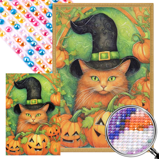 Halloween Pumpkin - Partial AB Full Round Drill Diamond Painting 40*60CM