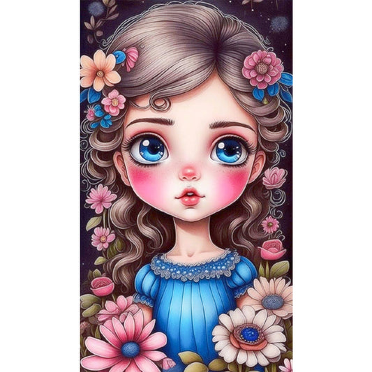 Girl - Partial AB Full Round Drill Diamond Painting 40*70CM