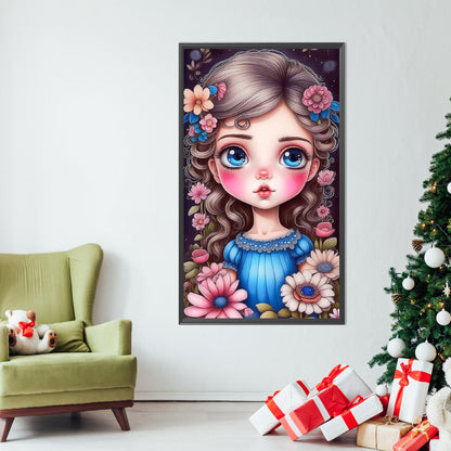 Girl - Partial AB Full Round Drill Diamond Painting 40*70CM