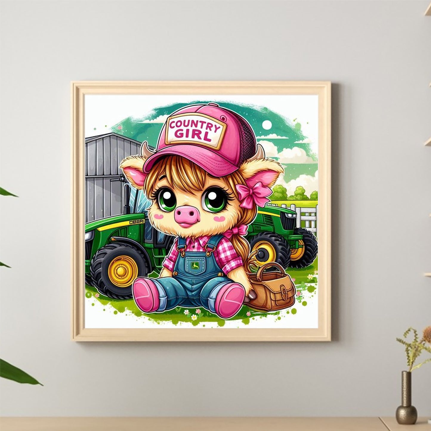 Cow - Full Round Drill Diamond Painting 40*40CM