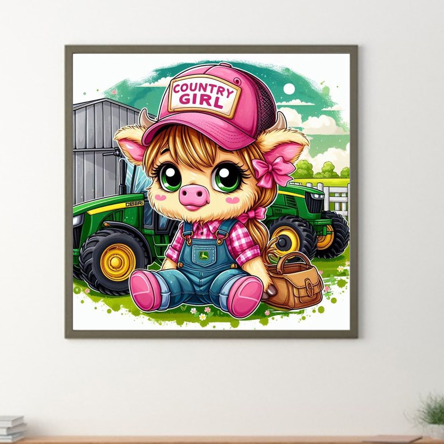 Cow - Full Round Drill Diamond Painting 40*40CM