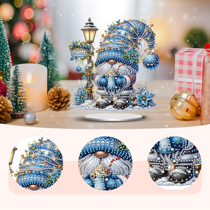 2D Flat Christmas Print DIY Diamond Painting Desktop Ornaments Kit Table Decor