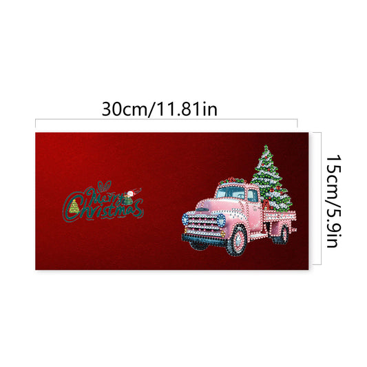 6pcs DIY Diamond Painting Greeting Card Set for Holiday Blessings Christmas Gift