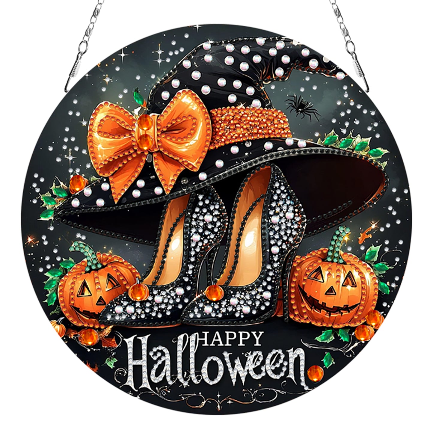 2D Flat DIY High Heels Diamond Art Pendant Double-Sided Diamond Painting Set