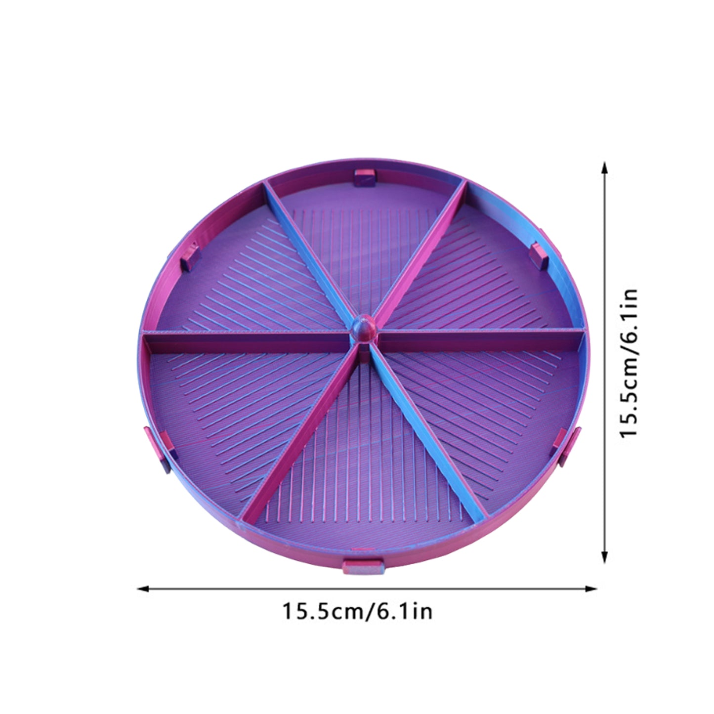 Beads Sorting Storage Tray Fully Enclosed Diamond Painting Tools (Blue Purple)