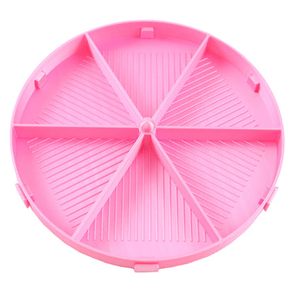 Round Beads Sorting Storage Tray Fully Enclosed Diamond Painting Tools (Pink)