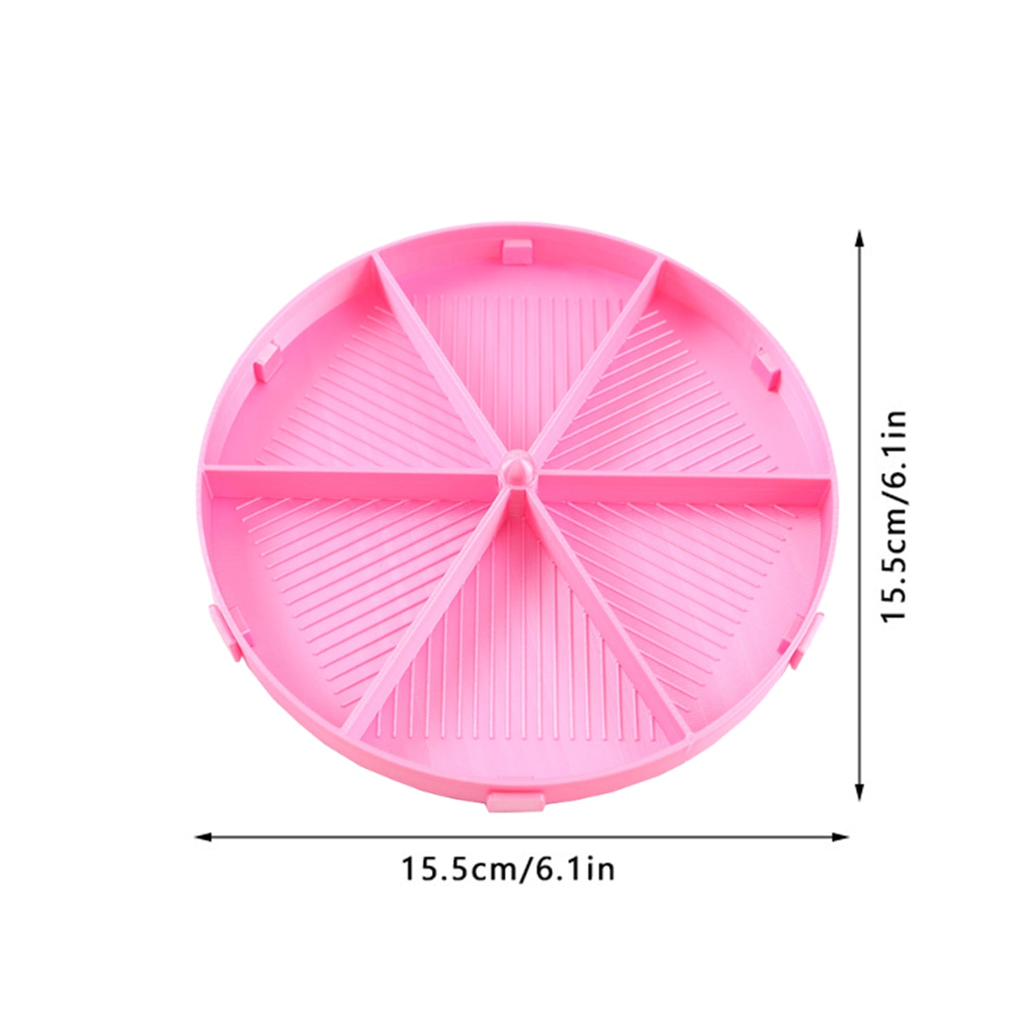 Round Beads Sorting Storage Tray Fully Enclosed Diamond Painting Tools (Pink)