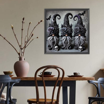 Black Gnome - Full Round Drill Diamond Painting 40*40CM
