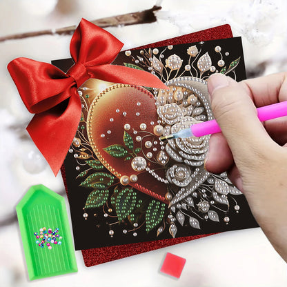 6pcs Sun Moon DIY Diamond Art Greeting Cards Thank You Cards Holiday Blessings