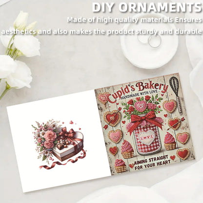 6pcs Rose DIY Diamond Art Greeting Cards Thank You Cards and Holiday Blessings