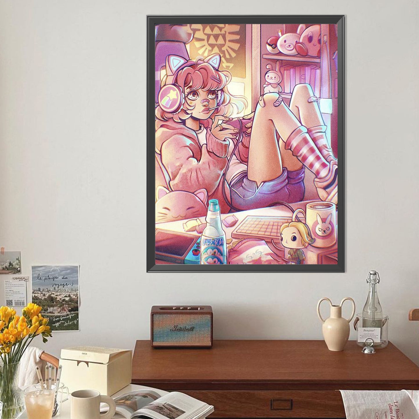 Cartoon Girl - Full Round Drill Diamond Painting 40*50CM