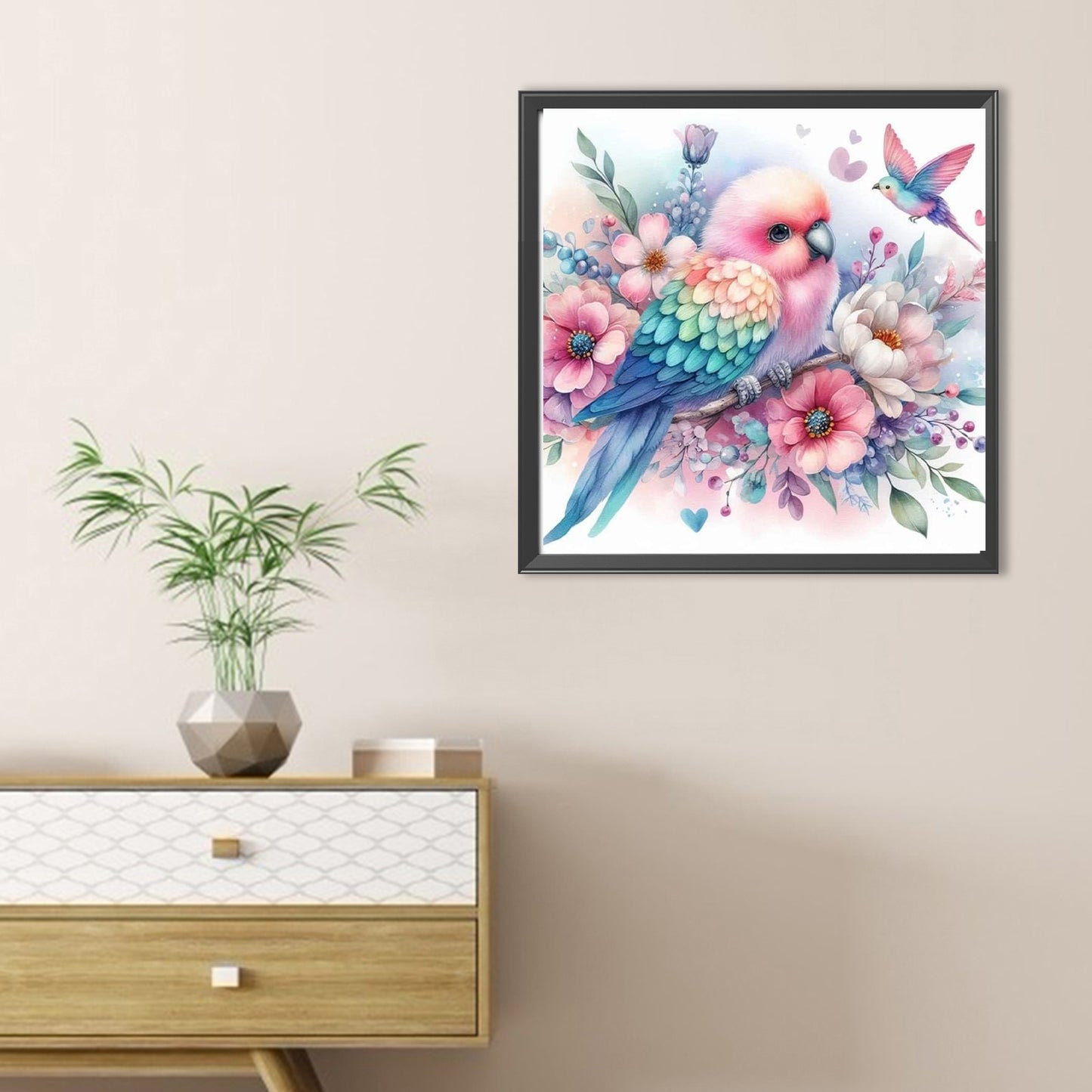 Flowers And Birds - Full Round Drill Diamond Painting 30*30CM