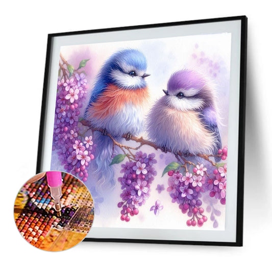 Bird - Full Round Drill Diamond Painting 30*30CM