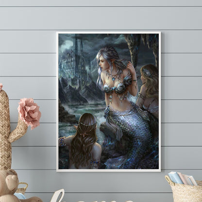 Mermaid - Full Round Drill Diamond Painting 30*40CM
