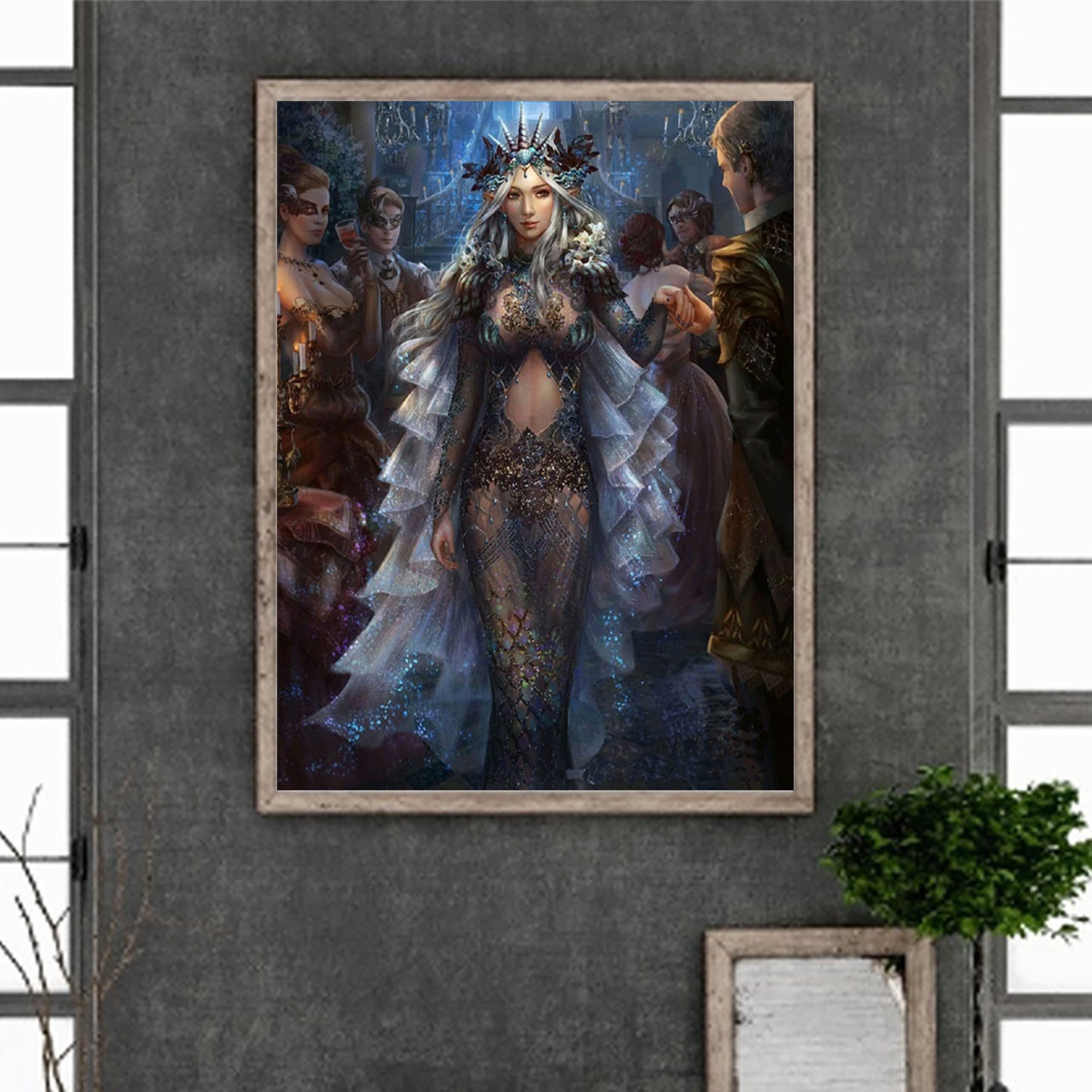 Mermaid - Full Round Drill Diamond Painting 30*40CM