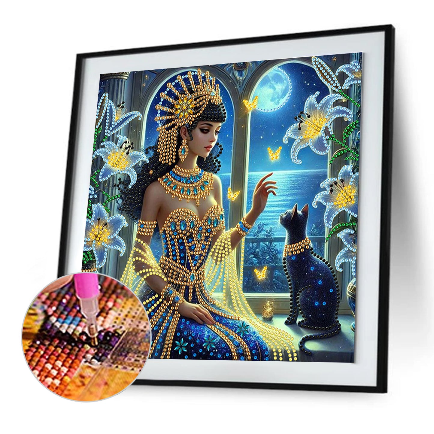 Egyptian Beauty - Special Shaped Drill Diamond Painting 30*30CM