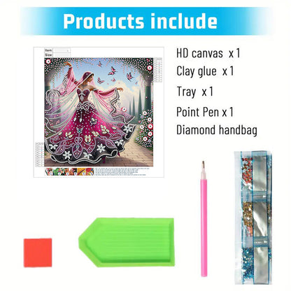 Dancing Beauty - Special Shaped Drill Diamond Painting 30*30CM