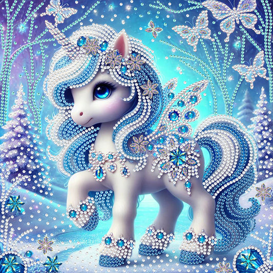 Unicorn - Special Shaped Drill Diamond Painting 30*30CM