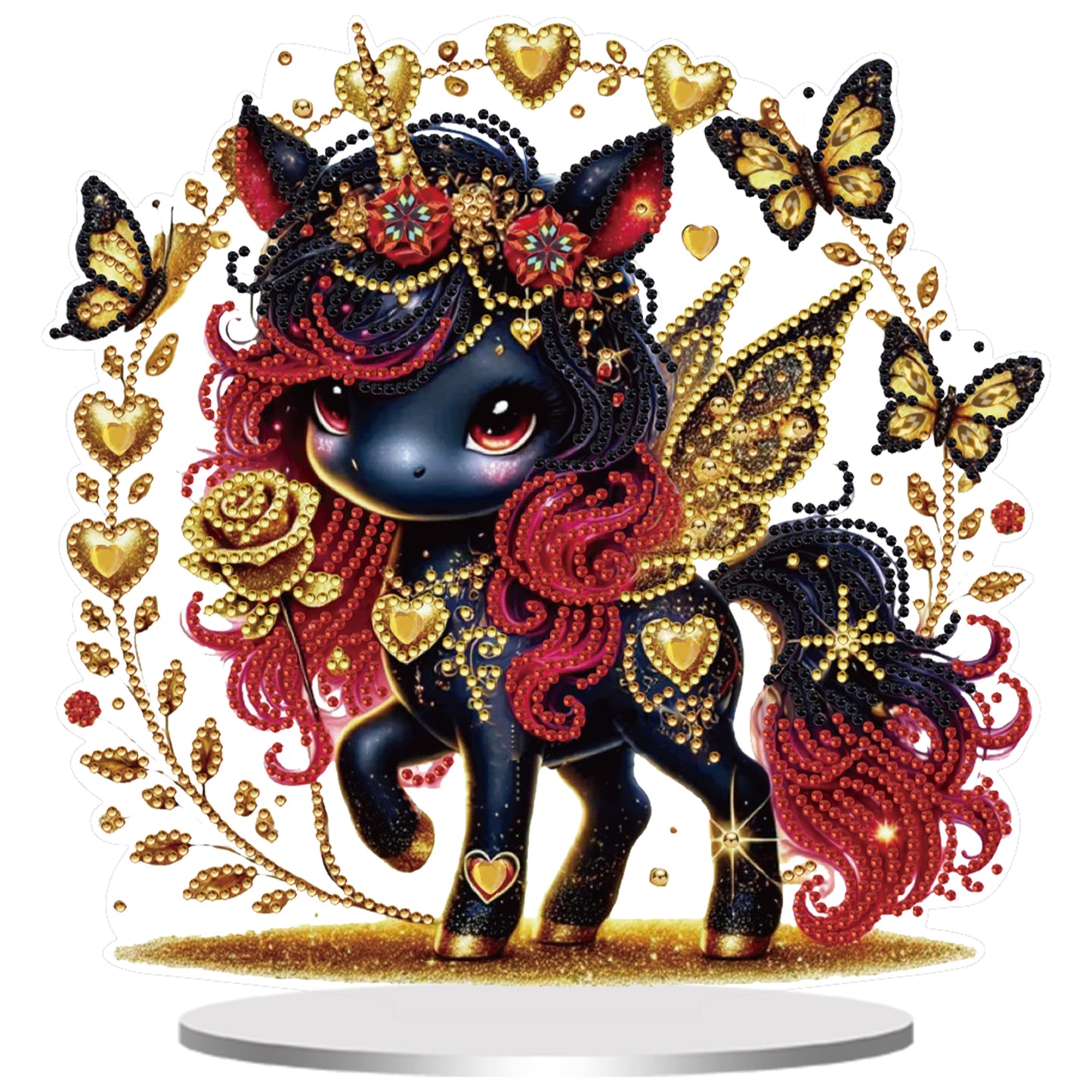 DIY Diamond Painting Double Sided Ornaments Kit for All Ages (Unicorn)