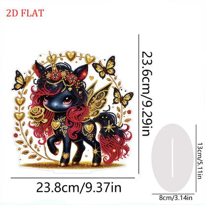 DIY Diamond Painting Double Sided Ornaments Kit for All Ages (Unicorn)