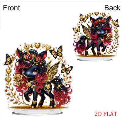 DIY Diamond Painting Double Sided Ornaments Kit for All Ages (Unicorn)