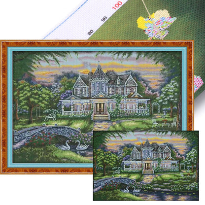 Estate - 14CT Stamped Cross Stitch 78*54CM (Joy Sunday)