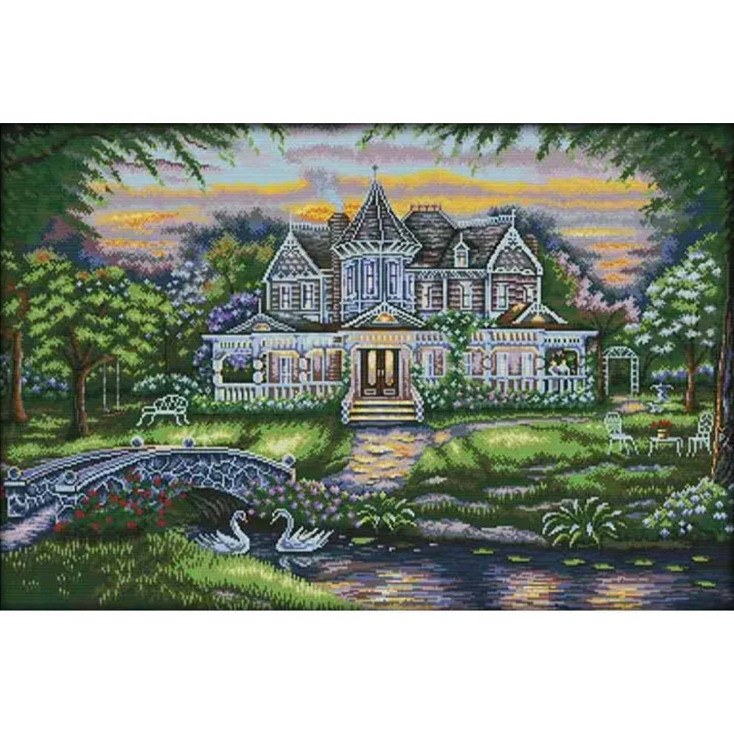 Estate - 14CT Stamped Cross Stitch 78*54CM (Joy Sunday)