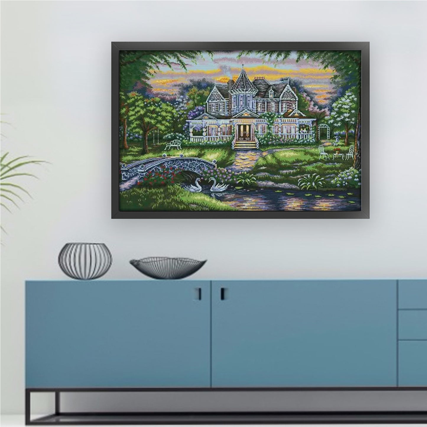 Estate - 14CT Stamped Cross Stitch 78*54CM (Joy Sunday)