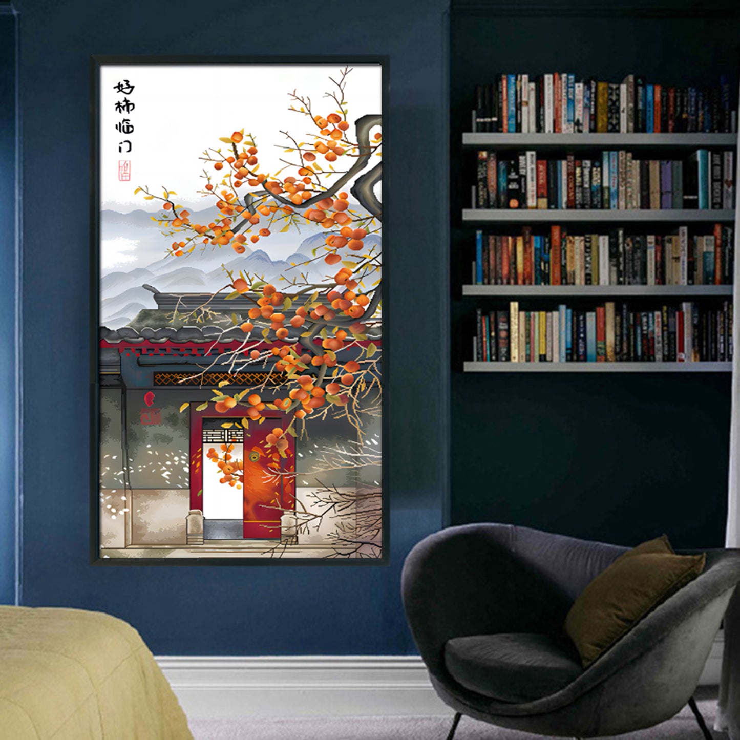 Good Fortune At Hand - 11CT Stamped Cross Stitch 70*130CM (Mona Lisa Brand Silk)