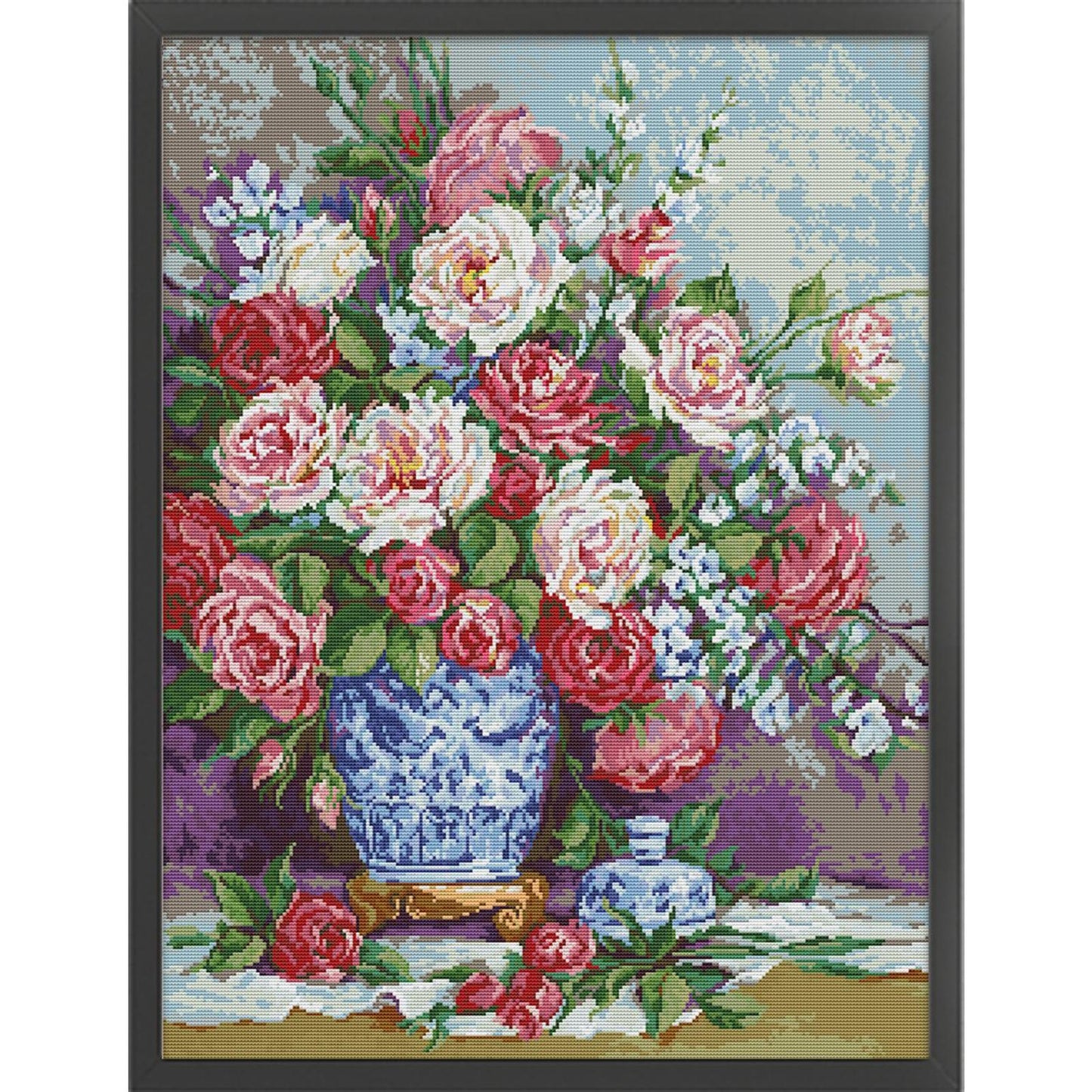 Her Majesty'S Roses - 14CT Stamped Cross Stitch 50*64CM(Joy Sunday)