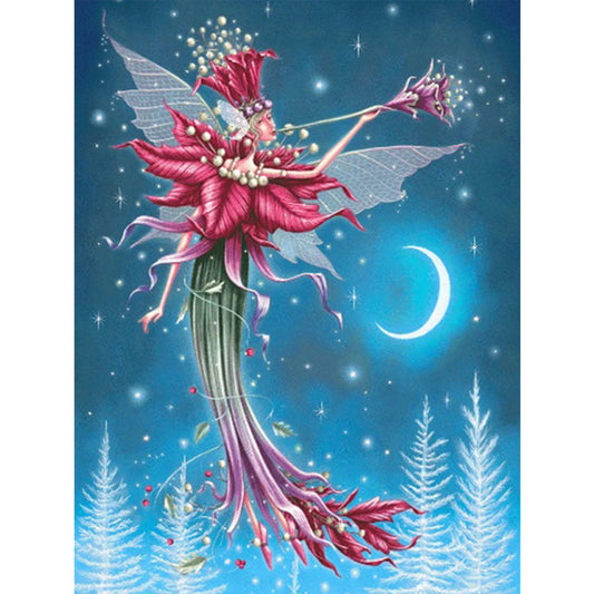 Christmas Angel Elf - Full Round Drill Diamond Painting 30*40CM