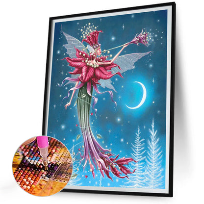 Christmas Angel Elf - Full Round Drill Diamond Painting 30*40CM